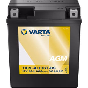 VARTA Powersports AGM TX7L-4/TX7L-BS 12 V 6 Ah