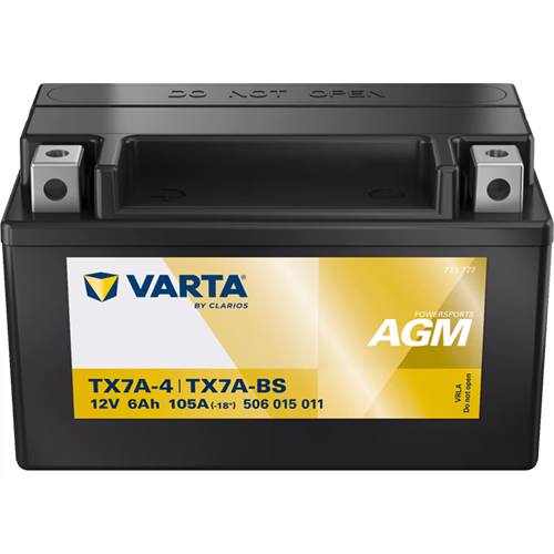 VARTA Powersports AGM TX7A-4/TX7A-BS 12 V 6 Ah
