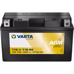 VARTA Powersports AGM T7B-4/T7B-BS 12 V 7 Ah
