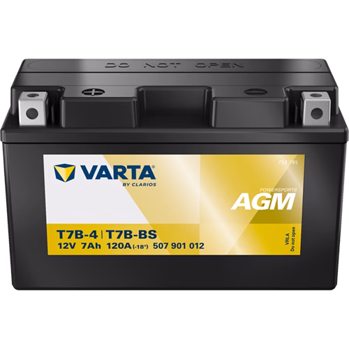 VARTA Powersports AGM T7B-4/T7B-BS 12 V 7 Ah
