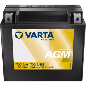 VARTA Powersports AGM TX12-4/TX12-BS 12 V 10 Ah