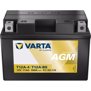 VARTA Powersports AGM T12A-4/T12A-BS 12 V 11 Ah
