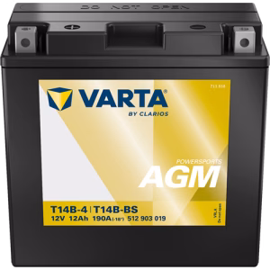 VARTA Powersports AGM T14B-4/T14B-BS 12 V 12 Ah