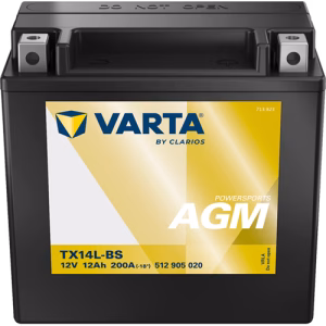 VARTA Powersports AGM TX14L-BS 12 V 12 Ah