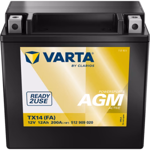 VARTA Powersports AGM Active TX14 (FA) 12 V 12 Ah