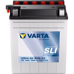 VARTA Powersports SLI Freshpack 12N14-3A/B14L-A2 12 V 14 Ah
