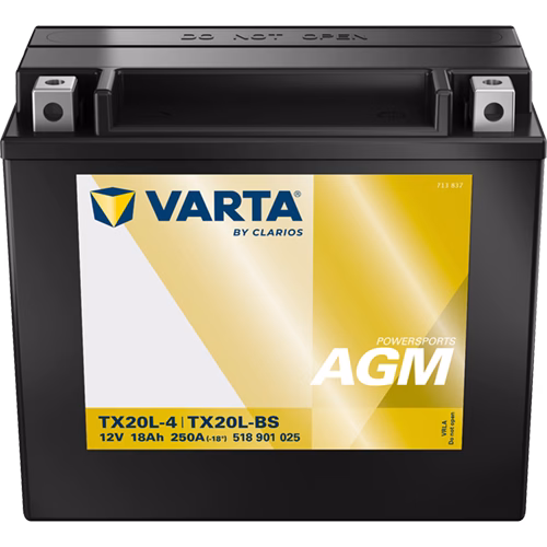 VARTA Powersports AGM TX20L-4/TX20L-BS 12 V 18 Ah