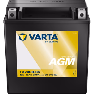 VARTA Powersports AGM TX20CH-BS 12 V 18 Ah