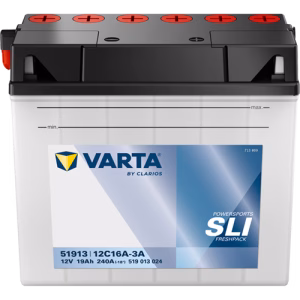 VARTA Powersports SLI Freshpack 51913/12C16A-3A 12 V 19 Ah