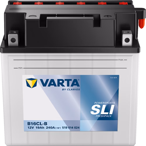 VARTA Powersports SLI Freshpack B16CL-B 12 V 19 Ah