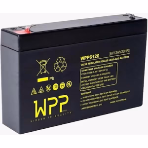 WPP 6V 12Ah Akülü Araba Aküsü